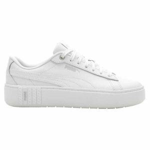 PUMA New Ladies 7.5 Smash Platform Shoe Sneakers White